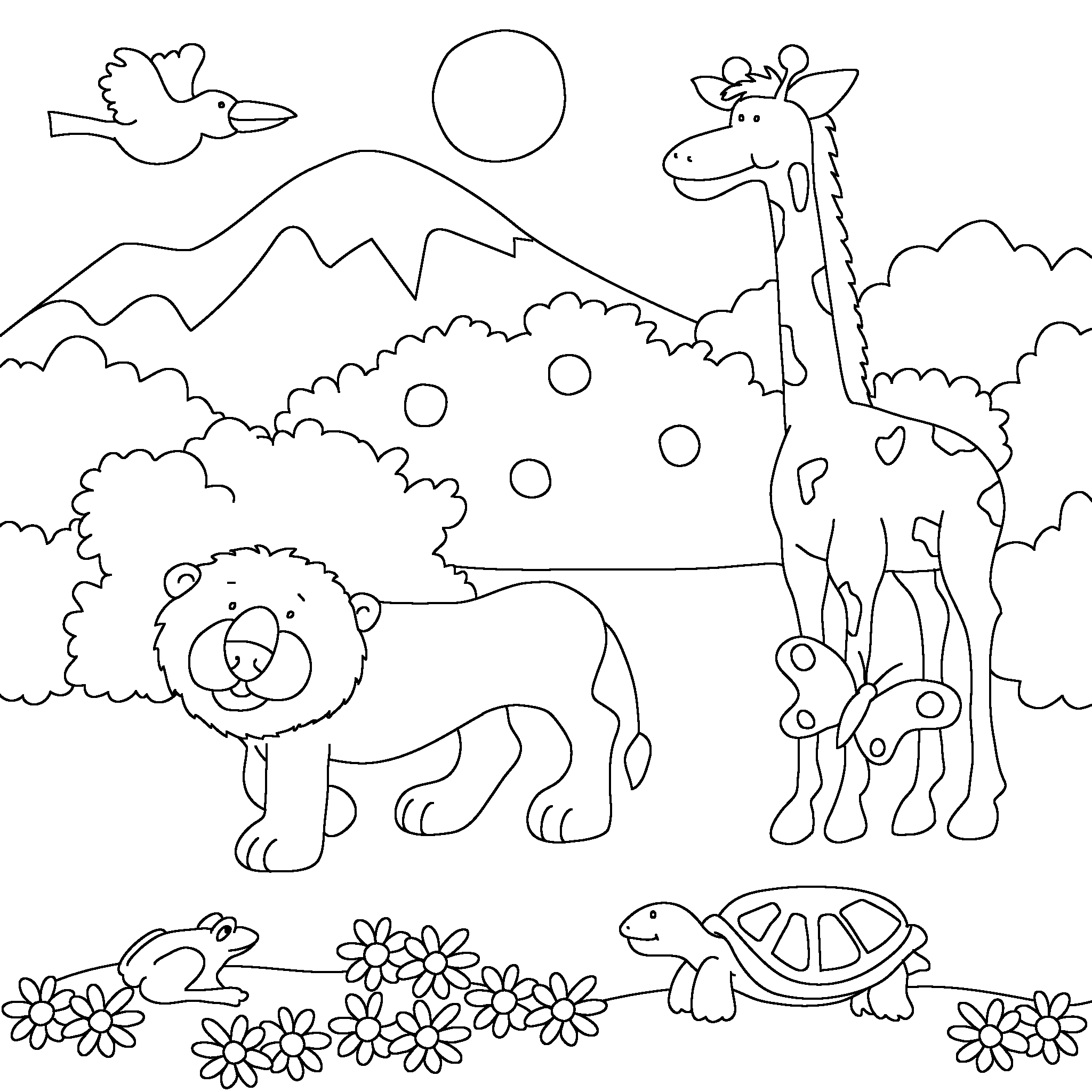 Gott erschuf alle Tiere.